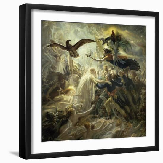 The Shadows of the French Warriors Led by Victory-Anne-Louis Girodet de Roussy-Trioson-Framed Giclee Print