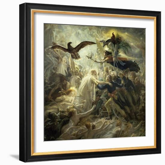 The Shadows of the French Warriors Led by Victory-Anne-Louis Girodet de Roussy-Trioson-Framed Giclee Print