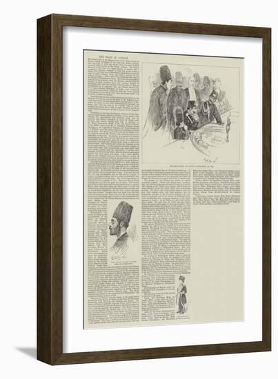 The Shah in London-Henry Charles Seppings Wright-Framed Giclee Print