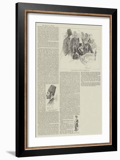 The Shah in London-Henry Charles Seppings Wright-Framed Giclee Print