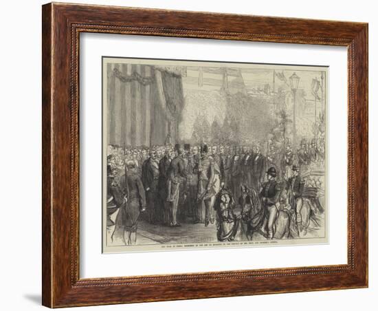 The Shah in Paris-null-Framed Giclee Print