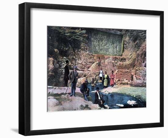 The Shah of Persia and His Children, C1890-Gillot-Framed Giclee Print