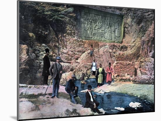 The Shah of Persia and His Children, C1890-Gillot-Mounted Giclee Print