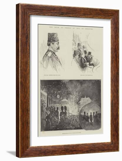 The Shah of Persia at Spa, in Belgium-Henry Charles Seppings Wright-Framed Giclee Print