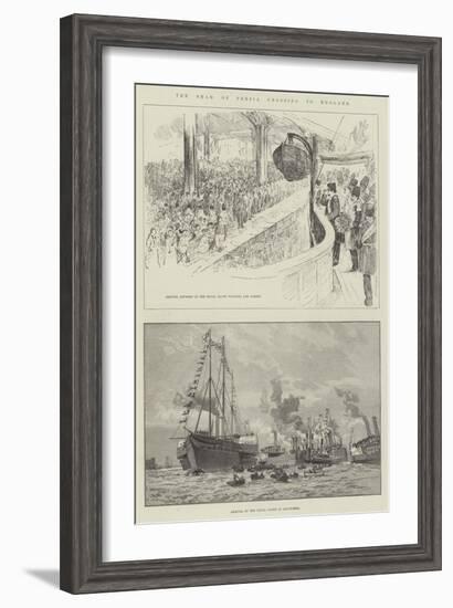 The Shah of Persia Crossing to England-null-Framed Giclee Print