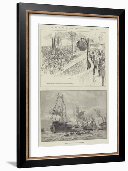 The Shah of Persia Crossing to England-null-Framed Giclee Print