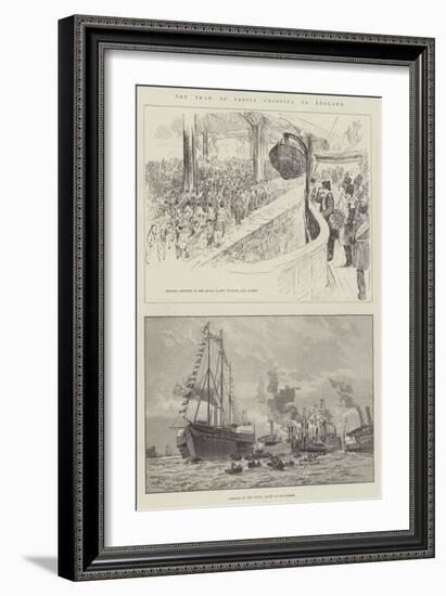 The Shah of Persia Crossing to England-null-Framed Giclee Print