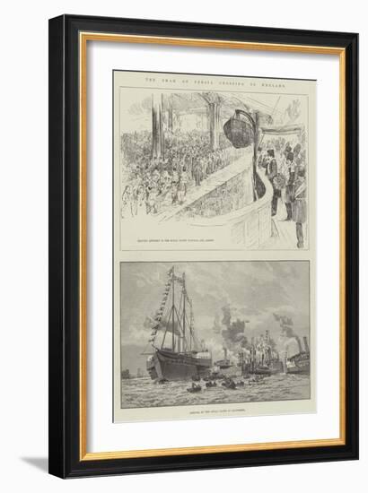 The Shah of Persia Crossing to England-null-Framed Giclee Print