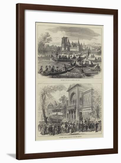 The Shah of Persia in Austria-null-Framed Giclee Print