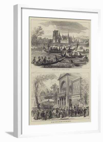 The Shah of Persia in Austria-null-Framed Giclee Print