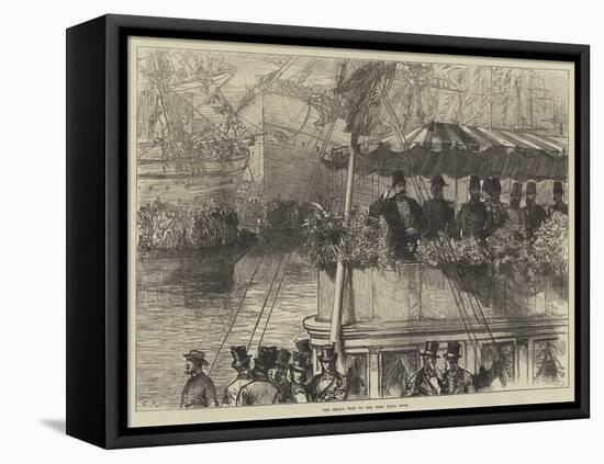 The Shah's Visit to the West India Dock-Charles Robinson-Framed Premier Image Canvas