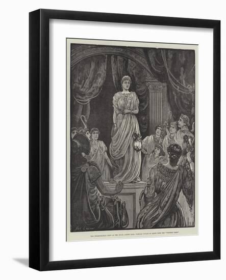 The Shakspearean Show at the Royal Albert Hall, Tableau Vivant of Scene from the Winter's Tale-Henry Stephen Ludlow-Framed Giclee Print