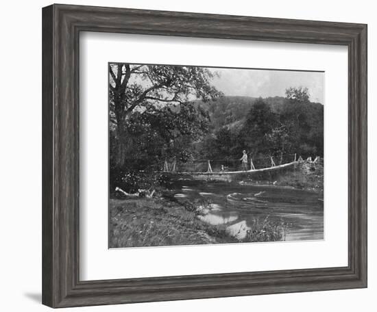 'The Shaky Bridge, Llandrindrod Wells', c1896-Hudson-Framed Photographic Print