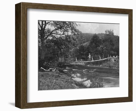 'The Shaky Bridge, Llandrindrod Wells', c1896-Hudson-Framed Photographic Print