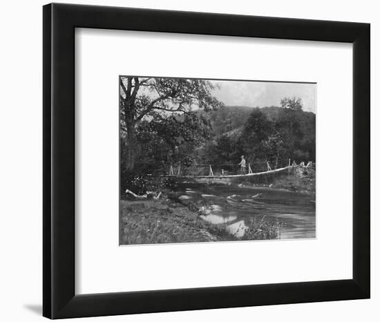 'The Shaky Bridge, Llandrindrod Wells', c1896-Hudson-Framed Photographic Print