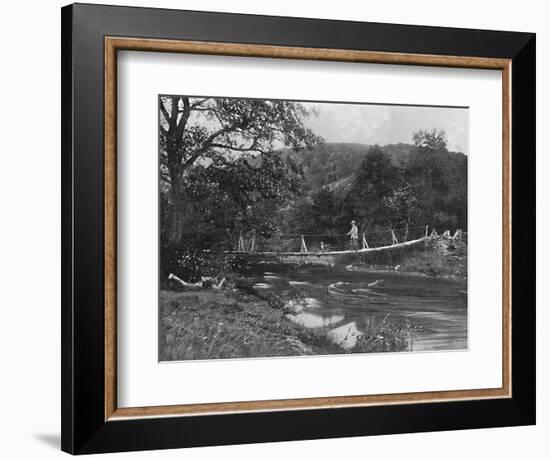 'The Shaky Bridge, Llandrindrod Wells', c1896-Hudson-Framed Photographic Print