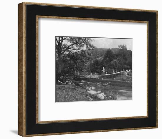 'The Shaky Bridge, Llandrindrod Wells', c1896-Hudson-Framed Photographic Print