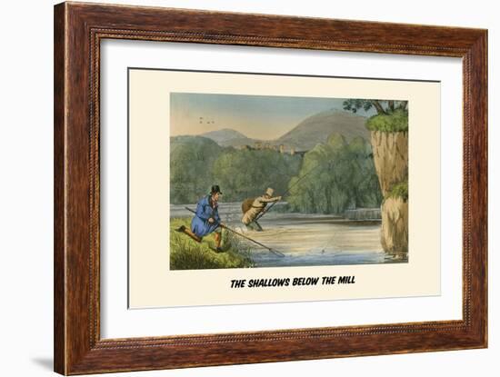 The Shallows Below the Mill-Henry Thomas Alken-Framed Art Print