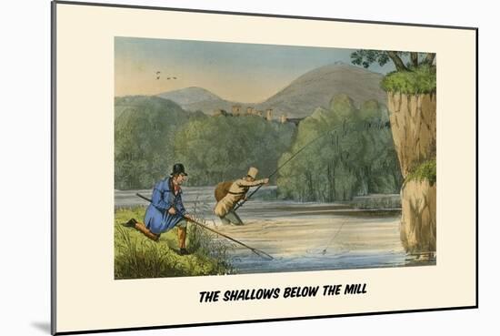 The Shallows Below the Mill-Henry Thomas Alken-Mounted Art Print