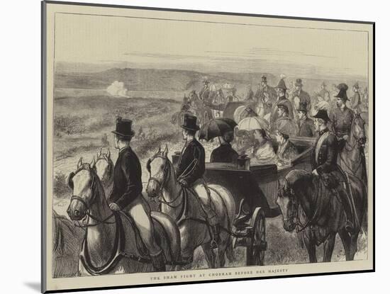 The Sham Fight at Chobham before Her Majesty-Godefroy Durand-Mounted Giclee Print