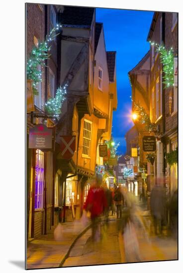 The Shambles at Christmas, York, Yorkshire, England, United Kingdom, Europe-Frank Fell-Mounted Photographic Print