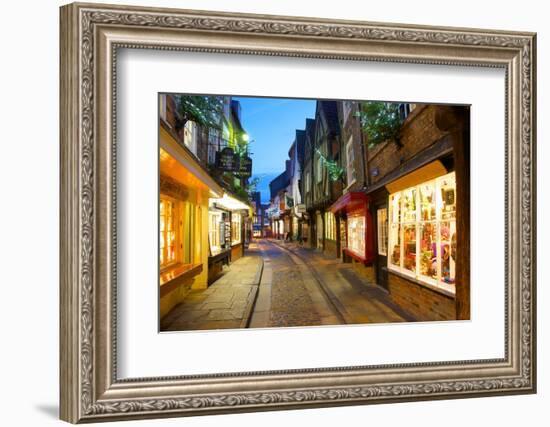 The Shambles at Christmas, York, Yorkshire, England, United Kingdom, Europe-Frank Fell-Framed Photographic Print