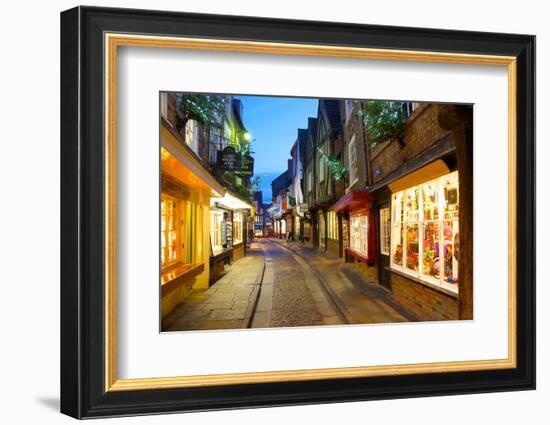 The Shambles at Christmas, York, Yorkshire, England, United Kingdom, Europe-Frank Fell-Framed Photographic Print