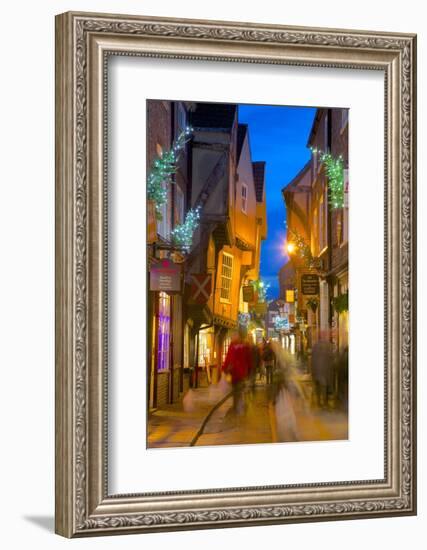 The Shambles at Christmas, York, Yorkshire, England, United Kingdom, Europe-Frank Fell-Framed Photographic Print