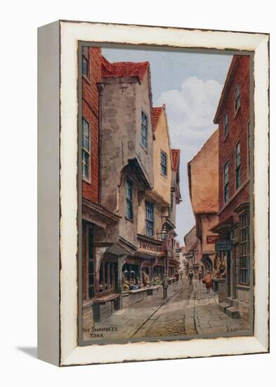 The Shambles, York-Alfred Robert Quinton-Framed Premier Image Canvas