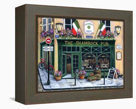 The Shamrock Pub-Marilyn Dunlap-Framed Stretched Canvas