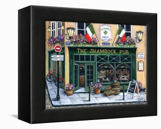 The Shamrock Pub-Marilyn Dunlap-Framed Stretched Canvas