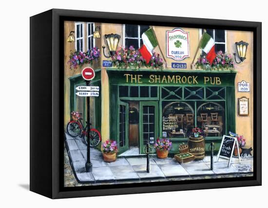 The Shamrock Pub-Marilyn Dunlap-Framed Stretched Canvas