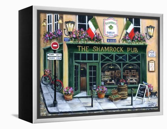 The Shamrock Pub-Marilyn Dunlap-Framed Stretched Canvas