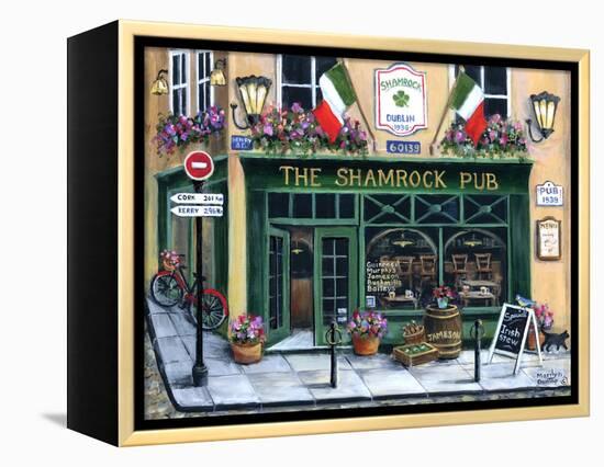 The Shamrock Pub-Marilyn Dunlap-Framed Stretched Canvas