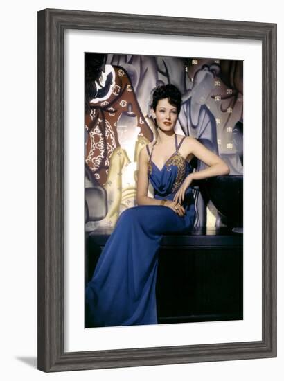 The Shanghai Gesture De Josefvonsternberg Avec Gene Tierney 1941-null-Framed Photo