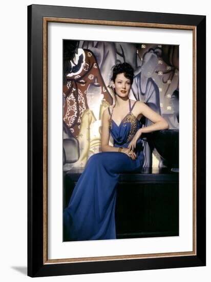 The Shanghai Gesture De Josefvonsternberg Avec Gene Tierney 1941-null-Framed Photo