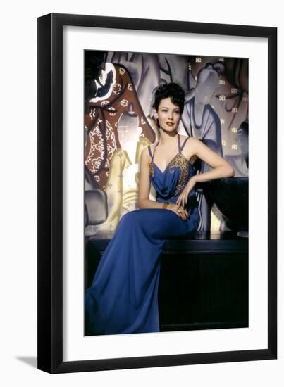 The Shanghai Gesture De Josefvonsternberg Avec Gene Tierney 1941-null-Framed Photo