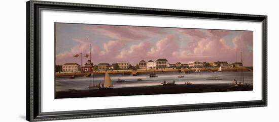 The Shanghai Regatta with a View of the Bund, C.1850-Chinese School-Framed Giclee Print