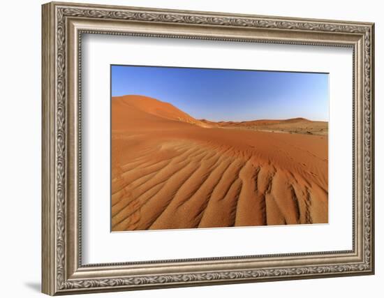 The Shapes of Sand Constantly Shaped by the Wind, Sossusvlei, Namib Naukluft National Park-Roberto Moiola-Framed Photographic Print