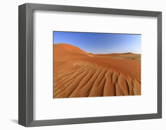 The Shapes of Sand Constantly Shaped by the Wind, Sossusvlei, Namib Naukluft National Park-Roberto Moiola-Framed Photographic Print