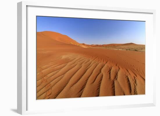 The Shapes of Sand Constantly Shaped by the Wind, Sossusvlei, Namib Naukluft National Park-Roberto Moiola-Framed Photographic Print