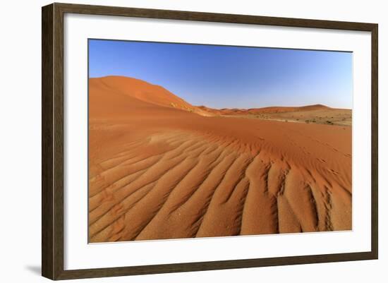 The Shapes of Sand Constantly Shaped by the Wind, Sossusvlei, Namib Naukluft National Park-Roberto Moiola-Framed Photographic Print