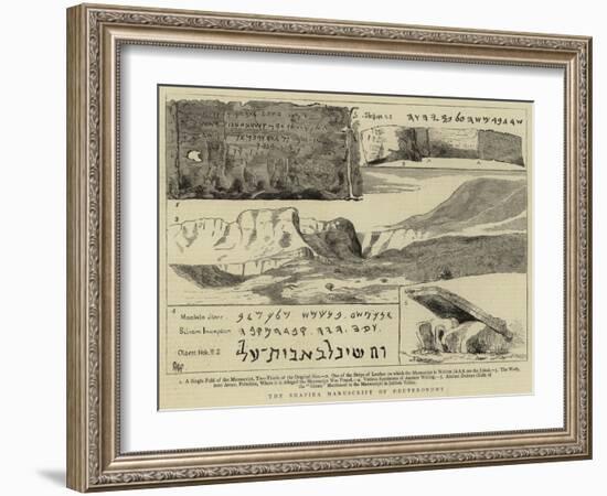 The Shapira Manuscript of Deuteronomy-null-Framed Giclee Print