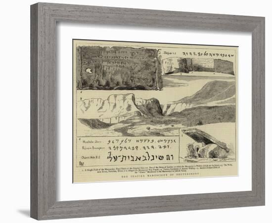 The Shapira Manuscript of Deuteronomy-null-Framed Giclee Print