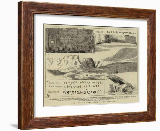 The Shapira Manuscript of Deuteronomy-null-Framed Giclee Print