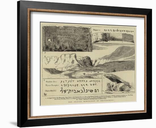 The Shapira Manuscript of Deuteronomy-null-Framed Giclee Print