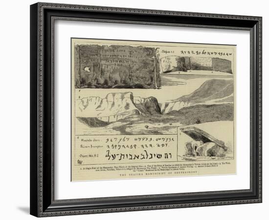 The Shapira Manuscript of Deuteronomy-null-Framed Giclee Print