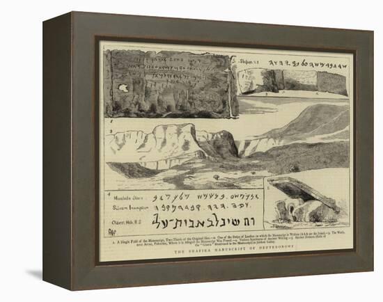 The Shapira Manuscript of Deuteronomy-null-Framed Premier Image Canvas