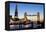 The Shard and Tower Bridge at Night, London, England, United Kingdom, Europe-Miles Ertman-Framed Premier Image Canvas