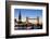 The Shard and Tower Bridge at Night, London, England, United Kingdom, Europe-Miles Ertman-Framed Photographic Print